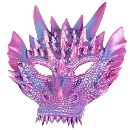 Oxxggkao Dragon Maske Masquerade Halloween Kostüm Requisiten Für Karnevale Halloween Kostüm Masquerade Full Head Party von Oxxggkao