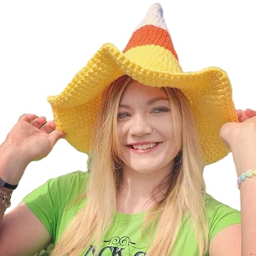 Oxxggkao Erwachsene Cosplay Witch Mit Häkeldesign Für Halloween Hair Accessoires Performances Carnivals Party Supplies Hats Women Hats Carnivals Party von Oxxggkao