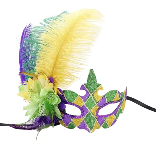 Oxxggkao Federed Maske Maskerade Halbgesicht Halloween Kostüm Mardi Gras Venezian Oxxggkao Federed Maske Maskerade Halbgesicht Halloween Kostüm Mardi Gras Venezian von Oxxggkao