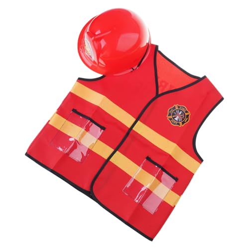 Oxxggkao Fireman Kostüm Für Kinderhelme Weste Lösche Waschantriebe Feuerwehrmann Kleidung Für Rollenspiele Halloween Kinder Kostüm Oxxggkao Fireman Kostüm Für Kinderhelme Weste Lösche Waschantriebe Feuerwehrmann Kleidung Für Rollenspiele Halloween Kinder Kostüm von Oxxggkao