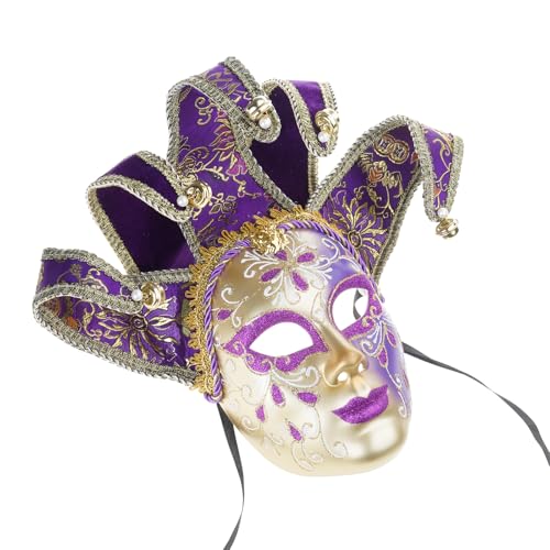 Oxxggkao Full Face Venezianer Jesters Maske Masquerade Handgemalte Cosplay Wanddekorative Kunstsammlung Geschenk Wanddekorationen Maske Oxxggkao Full Face Venezianer Jesters Maske Masquerade Handgemalte Cosplay Wanddekorative Kunstsammlung Geschenk Wanddekorationen Maske von Oxxggkao