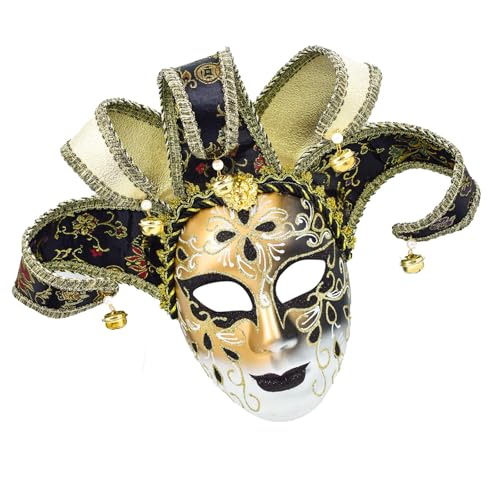 Oxxggkao Full Face Venezianer Jesters Maske Masquerade Handgemalte Cosplay Wanddekorative Kunstsammlung Geschenk Wanddekorationen Maske Oxxggkao Full Face Venezianer Jesters Maske Masquerade Handgemalte Cosplay Wanddekorative Kunstsammlung Geschenk Wanddekorationen Maske von Oxxggkao