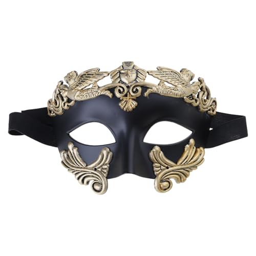 Oxxggkao Halloween Augenmaskerade halbes Gesicht Vintage für Männer Cosplay Kostüm Tod Dress Up Zubehör für Erwachsene Frauen von Oxxggkao