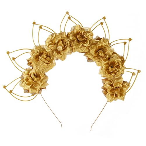Oxxggkao Halloween-Blumen-Stirnband für Damen, Kronen-Stirnband, Halloween-Haarbänder für Damen Oxxggkao Halloween-Blumen-Stirnband für Damen, Kronen-Stirnband, Halloween-Haarbänder für Damen von Oxxggkao