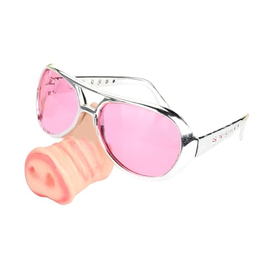 Oxxggkao Halloween-Brille mit lustiger Nase, große Nase, Cosplay, Halloween-Kostüm, Foto-Requisiten, Party-Dekorationen, lustiges Kostüm von Oxxggkao