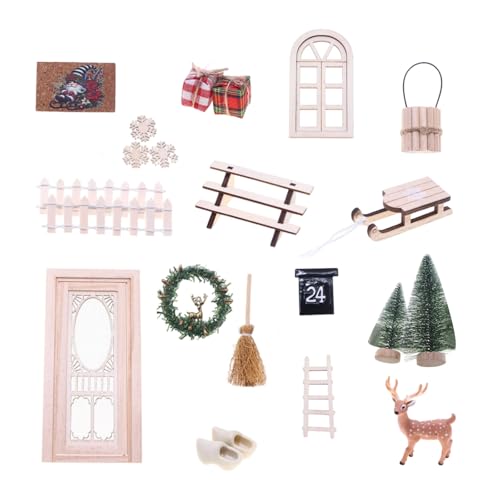 Oxxggkao Harz Kranz Rentier Tür Set für Tischplatte Weihnachtsdekoration Puppenhäuser Miniatur Handwerk Harz Puppenhäuser Möbel Oxxggkao Harz Kranz Rentier Tür Set für Tischplatte Weihnachtsdekoration Puppenhäuser Miniatur Handwerk Harz Puppenhäuser Möbel von Oxxggkao