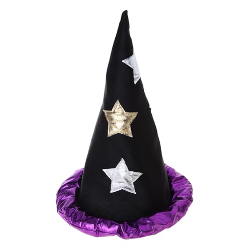 Oxxggkao Hautfreundliches Tuch Hexenhüte handgefertigt für Halloween Haarschmuck Karneval Party Supplies Cosplay Frauen Hut Anime Erwachsene Hut Karneval Party von Oxxggkao