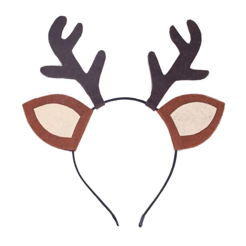 Oxxggkao Hirschkostüm Weihnachtsfeier Accessoires Plüsch Rentier Antler Stirnband Tutu Kleid Tun Outfit Für Girl Cosplay Stirnband Cosplay Accessoires von Oxxggkao