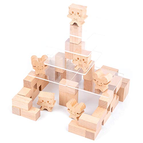 Oxxggkao Holz Für Katzen Und Mausspiel Spielzeugsusorische Stapelblockturm Balance Für Kinder Erwachsene Familien Mädchen Jungen Stapel Block Tower Toy Oxxggkao Holz Für Katzen Und Mausspiel Spielzeugsusorische Stapelblockturm Balance Für Kinder Erwachsene Familien Mädchen Jungen Stapel Block Tower Toy von Oxxggkao