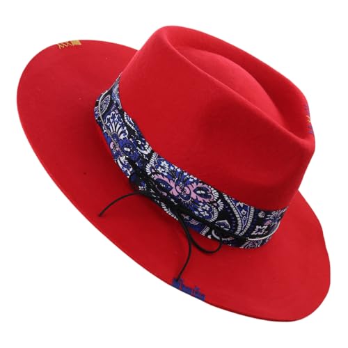Oxxggkao Klassischer Hat Wide Urmed Homburg Geschenk Für Freund Weitrangmagier Kostüm Für Versammlungen Freien Top von Oxxggkao