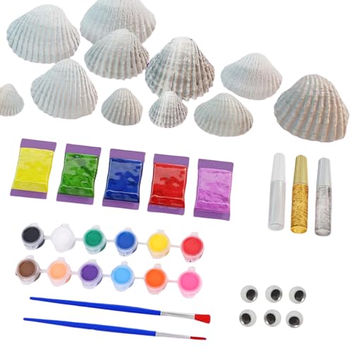 Oxxggkao Kreative Sea Shell Malerei Aktivitätskits Für Kinder Die Kunst Und Handwerk Für Kinder Stilvolle Bildungsspielzeug Sea Muschelmalerei Kits Einbinden von Oxxggkao