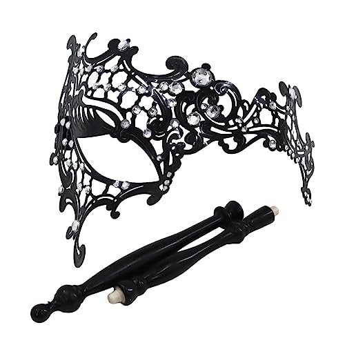 Oxxggkao Masquerade Maske Für Frauen Halbgesicht Abend Prom Halloween Party Mit Abnehmbarem Holding Stick Masquerade Mit Abnehmbarem Holding Stick Halbgesicht Halloween von Oxxggkao