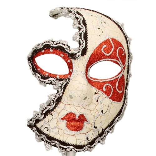 Oxxggkao Masquerade Maske Mit Stick Halloween Kostüm Venezian Oxxggkao Masquerade Maske Mit Stick Halloween Kostüm Venezian von Oxxggkao