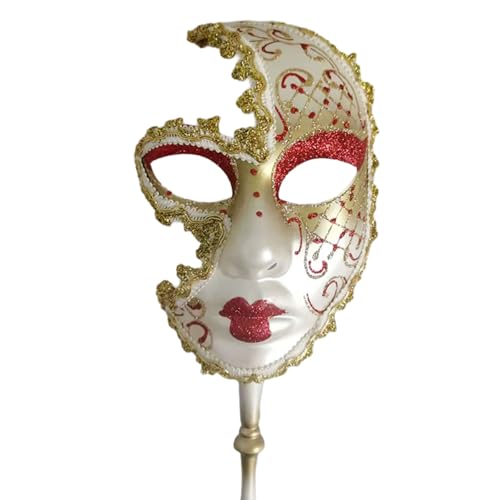 Oxxggkao Masquerade Maske Mit Stick Halloween Kostüm Venezian Oxxggkao Masquerade Maske Mit Stick Halloween Kostüm Venezian von Oxxggkao