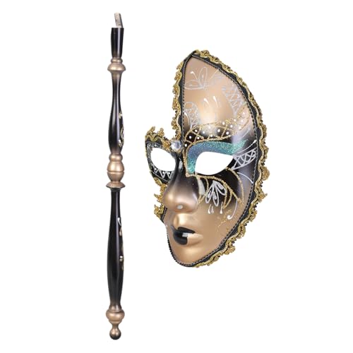Oxxggkao Masquerade Maske Mit Stick Halloween Kostüm Venezian Oxxggkao Masquerade Maske Mit Stick Halloween Kostüm Venezian von Oxxggkao