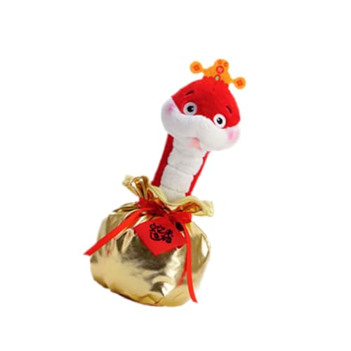 Oxxggkao Musical Stoffed Snake Toy Plush Tancing Cartoon Figur Anime Für Chinesisches Neujahr 2025 Frühlingsfest Kissen Kissen Weiche Stofftiere Für Babys Mädchen von Oxxggkao