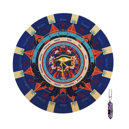 Oxxggkao Mystische Pendel Spiele Matte Winderpendel Feste Gummioberflächen Für Astrologien Liebhaber Gottesstrafe Energiewerkzeugpendel Pendel Matte von Oxxggkao