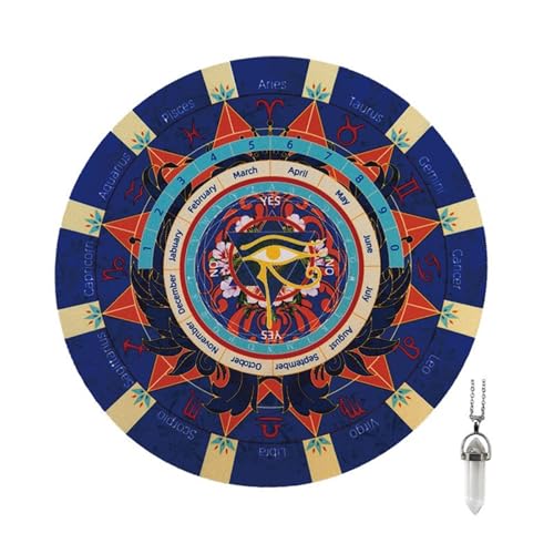 Oxxggkao Mystische Pendel Spiele Matte Winderpendel Feste Gummioberflächen Für Astrologien Liebhaber Gottesstrafe Energiewerkzeugpendel Pendel Matte von Oxxggkao