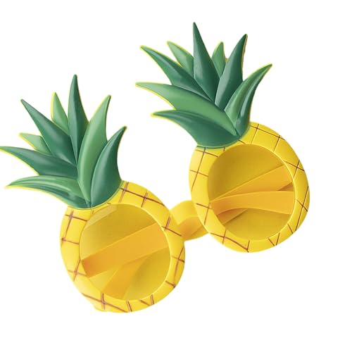 Oxxggkao Neuheit Lustige Brille Fruchtform Brille Lustige Hawaiianische Luaus Party Frauen Männer Tropische Ananas Sonnenbrille Luaus Party Sonnenbrille von Oxxggkao