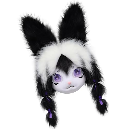 Oxxggkao Pelzige Tierkopf Kaninchen Fursuit Schnittmaske Halloween Masquerade Cosplay Kostüm Requisiten Kaninchen Kopfbedeckung Für Kinder Erwachsene Pelzige Tierkopfmaske Oxxggkao Pelzige Tierkopf Kaninchen Fursuit Schnittmaske Halloween Masquerade Cosplay Kostüm Requisiten Kaninchen Kopfbedeckung Für Kinder Erwachsene Pelzige Tierkopfmaske von Oxxggkao