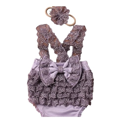 Oxxggkao Photoshooting Requisiten Für Babyparty Geschenk Neugeborene Kostüm Stirnband Bowknot Spitze Strampler Kleid Fotografie Kleidung Kinderfotografie Requisiten von Oxxggkao