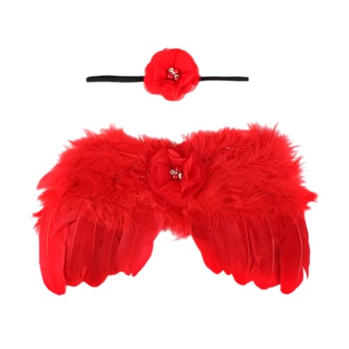 Oxxggkao Säuglingsgelten Kostümflügel & Stirnband Für Fotografie Hautfreundliche Baby Outfit Neugeborene Fotografie Requisiten Kleidung 2pcs Neugeborene Fotoshooting Requisiten von Oxxggkao