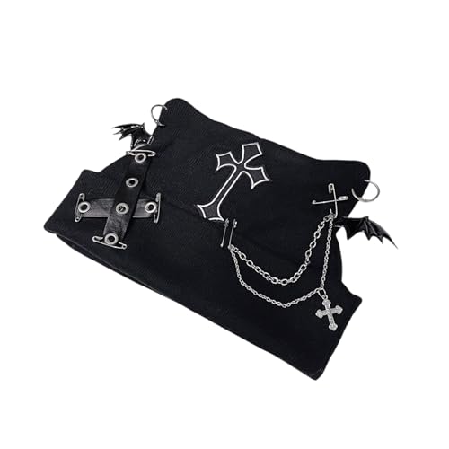 Oxxggkao Schädelhut Für Halloween Cosplay Fledermausflügel Mit Kreuzen Pullover Cosplay Kätzchen Schädel Caps 2000s Foto Requisiten Winter Mützen Für Männer Oxxggkao Schädelhut Für Halloween Cosplay Fledermausflügel Mit Kreuzen Pullover Cosplay Kätzchen Schädel Caps 2000s Foto Requisiten Winter Mützen Für Männer von Oxxggkao