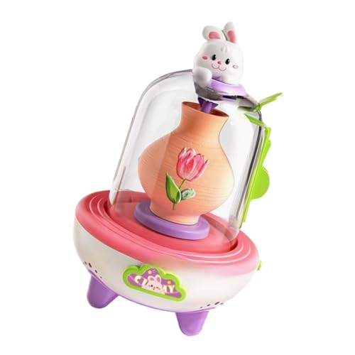 Oxxggkao USB Chargenable Miniature Pottery Wheel Spielzeug Für Kinder Reisefreundliches Design Kreativer Lehmhandwerk Maschine Party USB Töpfermaschine Kinder von Oxxggkao