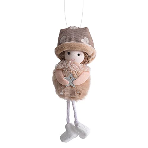 Oxxggkao Weihnachten Plüsch Engel Charm Spielzeug Süßes Mädchen Für Puppenhängeplüsch Ornament Baum Anhänger Geburtstag Geschenk Weihnachten Hanging Engel von Oxxggkao