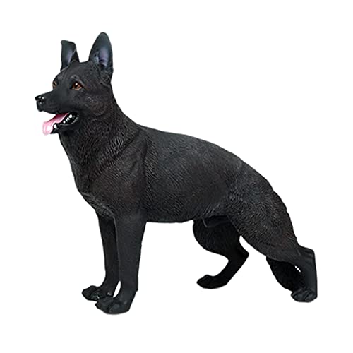 Simulation Deutsche Schäferhund Hund Spielzeug Weihnachten Figuren Accessoires Militärs Soldaten Oberflächen Textur Klare Simulation Deutsche Schäferhund Hund Schwarz Militärsoldaten Weihnachtsfigur von Oxxggkao