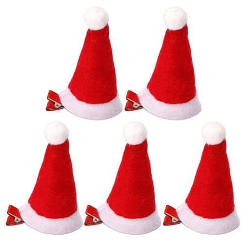 Weihnachtshaardekoration Santa Hat Clip Set Holiday Party Requisionen Entenklamme Festival Dekorative Barrettes Süße Weihnachtsmütze Accessoire Für Alle Alterswahrscheinlichkeiten Und Versammlungen von Oxxggkao