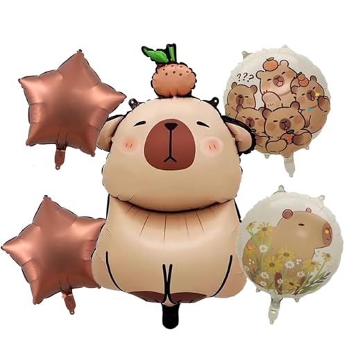 5 Stück Cartoon Aluminium Folie Ballon,Exquisite und Nette Capybara Geburtstag Deko,Kinderparty Dekoration Ballon,für Kinder Geburtstag Party Dekoration Hochzeit Festival Ballons 5 Stück Cartoon Aluminium Folie Ballon,Exquisite und Nette Capybara Geburtstag Deko,Kinderparty Dekoration Ballon,für Kinder Geburtstag Party Dekoration Hochzeit Festival Ballons von Oykrueats