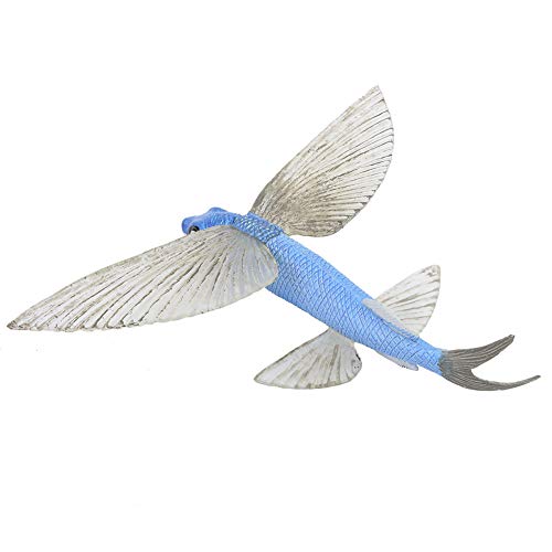 Oytrui Flying Fish Figur, Ocean Animal Model Toy für mit Erstklassigem Kunststoffmaterial, Sichere Pädagogische Handbemalte Simulation, für Artenbewusstsein und Raumdekoration von Oytrui