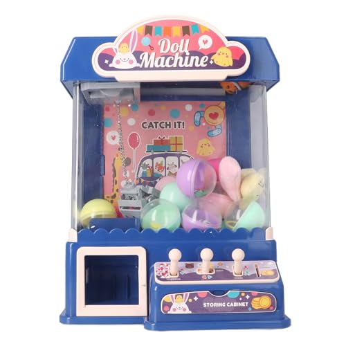 Oytrui Mini Doll Grabber Machine, Electric Claw -Spielspielzeug, Cooles Licht und Musik für Kinder und Erwachsene Party (Blau) von Oytrui