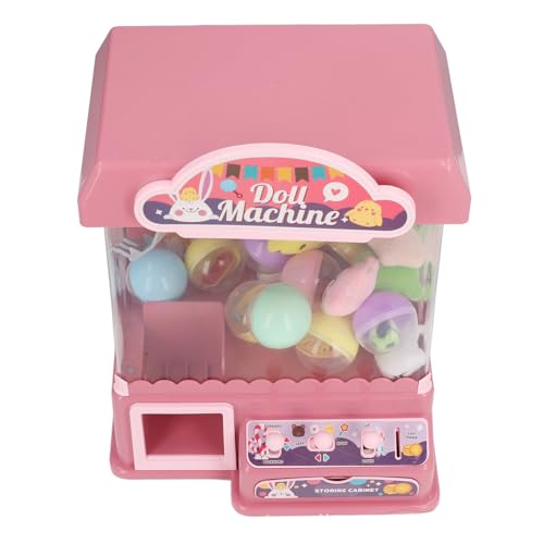 Oytrui Mini Doll Grabber Machine, Electric Claw -Spielspielzeug, Cooles Licht und Musik für Kinder und Erwachsene Party (Rosenate) von Oytrui