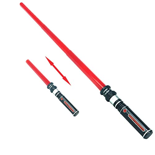 Oytrui Versenkbares LED -Licht Emittierende Schwert mit Simuliertem Sound Kinderspielzeug Flash Stick Requisiten , für Halloween -Dress -up -Partys, (Red) von Oytrui