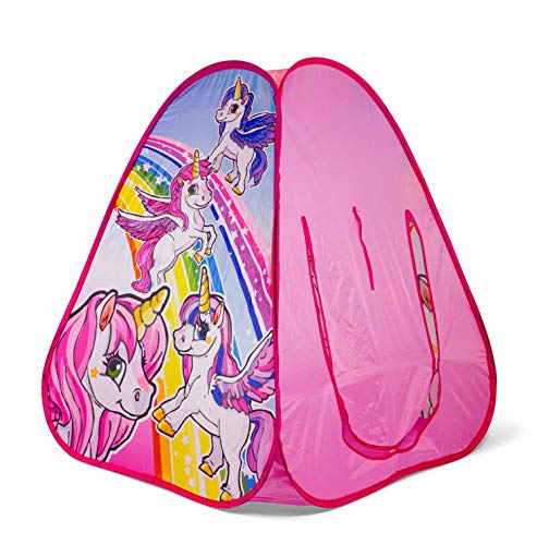 Ozbozz SV15483 Einhorn Stundenlanger Spielspaß in Ihrem Pop-Up-Zelt, Pink von Ozbozz