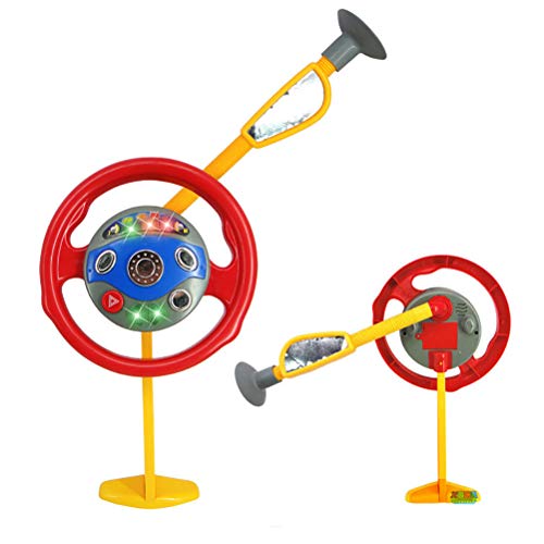 Ozgkee Kinder Elektronischer Rücksitz Fahrer Autositz Lenkrad Kinder Lustiges Fahrspielzeug Kindertagsgeschenk (Wie Gezeigt) von Ozgkee