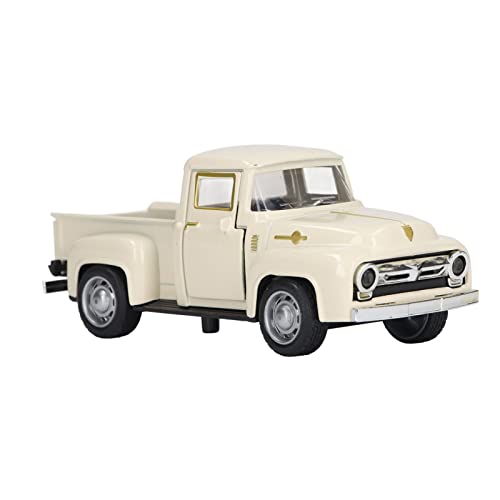 Ozgkee Pick Up Truck, Maßstab 1:32 Diecast Model Spielzeugauto Oldtimer-Modell Retro Oldtimer-Modell Spielzeug-Legierung Auto-Modell Wohnkultur(Beige) von Ozgkee