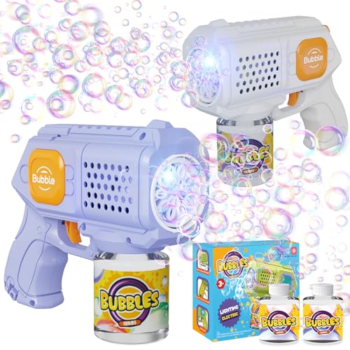 Luftblasenmaschine Blasenpistole 2 Stück Set 101 weiß lila Luftblasenmaschine Blasenpistole 2 Stück Set 101 weiß lila von P PANACARE
