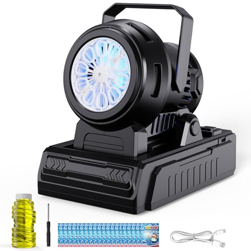 PANACARE Automatische Seifenblasenmaschine Tragbare Elektrische Seifenblasenmaschine mit 20 Lösungen, produziert mehr als 10.000 große Blasen pro Minute für Hochzeiten/Geburtstage/Kinder/Partys PANACARE Automatische Seifenblasenmaschine Tragbare Elektrische Seifenblasenmaschine mit 20 Lösungen, produziert mehr als 10.000 große Blasen pro Minute für Hochzeiten/Geburtstage/Kinder/Partys von P PANACARE