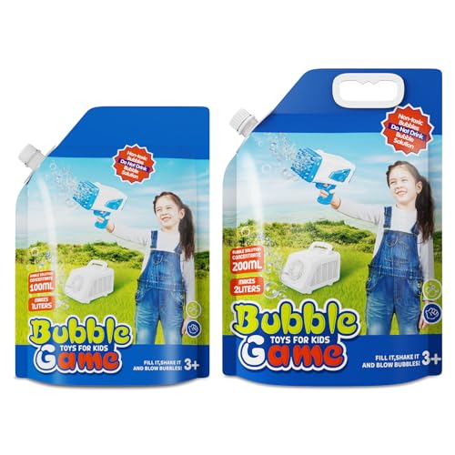 PANACARE KONZENTRIERT Seifenblasenflüssigkeit, Seifenblasenlösung (bis zu 3L) Mischung der Seifenblasen für elektronische Seifenblasenmaschine/Seifenblasenpistole, Bubble Concentrate（300ml-3L） von P PANACARE