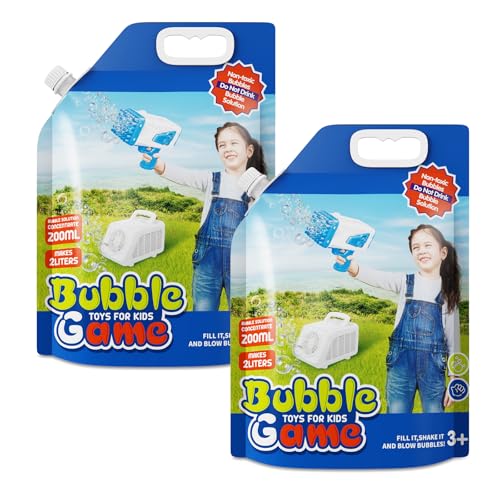 PANACARE KONZENTRIERT Seifenblasenflüssigkeit, Seifenblasenlösung (bis zu 4L) Mischung der Seifenblasen für elektronische Seifenblasenmaschine/Seifenblasenpistole, Bubble Concentrate（400ml-4L） von P PANACARE