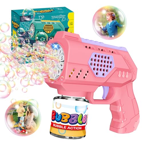 PANACARE Kinder Seifenblasenpistole, Seifenblasenmaschine Seifenblasenspielzeug 10000+ Blasen mit Seifenblasenlösung, Outdoor Kinder Geschenk für Geburtstag/Party/Hochzeit, Bubble Gun PANACARE Kinder Seifenblasenpistole, Seifenblasenmaschine Seifenblasenspielzeug 10000+ Blasen mit Seifenblasenlösung, Outdoor Kinder Geschenk für Geburtstag/Party/Hochzeit, Bubble Gun von P PANACARE