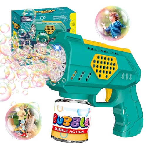 PANACARE Kinder Seifenblasenpistole, elektrisches Seifenblasenspielzeug 10000+ Blasen mit Seifenblasenlösung, Outdoor Kinder Geschenk für Geburtstag/Party/Hochzeit, Bubble Gun PANACARE Kinder Seifenblasenpistole, elektrisches Seifenblasenspielzeug 10000+ Blasen mit Seifenblasenlösung, Outdoor Kinder Geschenk für Geburtstag/Party/Hochzeit, Bubble Gun von P PANACARE