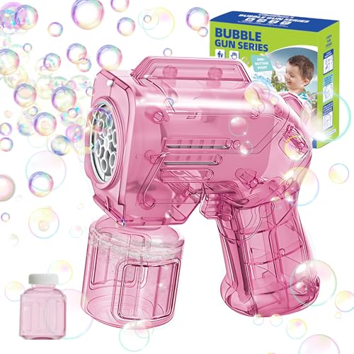 PANACARE Mini Seifenblasenpistole, Seifenblasenspielzeug Kinder 5000+ Blasen mit Seifenblasenlösung/Gelee-Farbe für Hochzeit/Geburtstag/Party/Ostern, Junge&Mädchen Outdoor Geschenk, Jelly Bubble Gun PANACARE Mini Seifenblasenpistole, Seifenblasenspielzeug Kinder 5000+ Blasen mit Seifenblasenlösung/Gelee-Farbe für Hochzeit/Geburtstag/Party/Ostern, Junge&Mädchen Outdoor Geschenk, Jelly Bubble Gun von P PANACARE