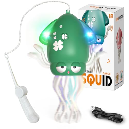 PANACARE Tanzender Krake, Elektronische Kinderspielzeug für Kinder mit Musik/Licht/USB, Musikalisches Kinderspielzeug Geburtstag Geschenk ab Baby 3 4 5 6 7Jahr, Kids Dance Toy von P PANACARE