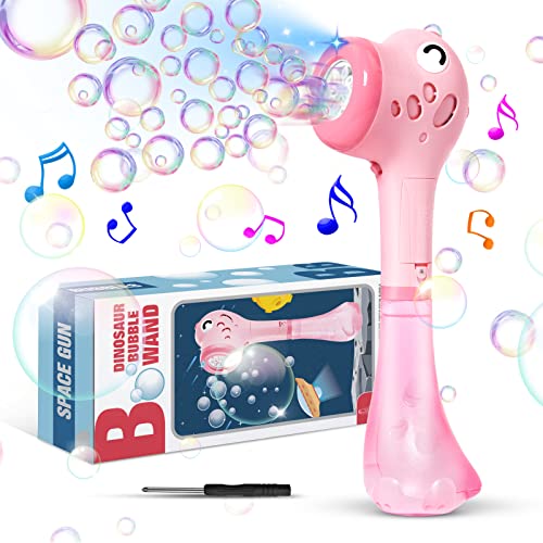 Panacare Elektrische Seifenblasenmaschine, Dinosaurier Bubble Stick Seifenblasenspielzeug 4000+ Seifenblasen/Min mit 360ML Super Seifenblasenlösung für Outdoor/Party/Hochzeit, Kinder Bubble Machine Panacare Elektrische Seifenblasenmaschine, Dinosaurier Bubble Stick Seifenblasenspielzeug 4000+ Seifenblasen/Min mit 360ML Super Seifenblasenlösung für Outdoor/Party/Hochzeit, Kinder Bubble Machine von P PANACARE