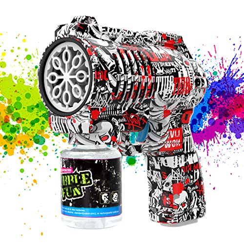 Panacare Graffiti Seifenblasenpistole, Seifenblasenmaschine Gun Kinder 4000+ Blasen/Minute mit 130ML Seifenblasenlösung, Blasenmaschine Blasenspielzeug Geschenk für Kinder/Geburtstag/Party, Bubble Gun Panacare Graffiti Seifenblasenpistole, Seifenblasenmaschine Gun Kinder 4000+ Blasen/Minute mit 130ML Seifenblasenlösung, Blasenmaschine Blasenspielzeug Geschenk für Kinder/Geburtstag/Party, Bubble Gun von P PANACARE