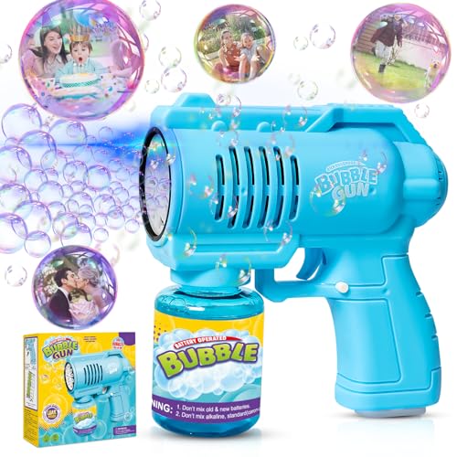 Panacare Seifenblasenpistole, Seifenblasenmaschine Gun Kinder 4000+ Blasen/Minute mit 130ML Seifenblasenlösung, Blasenmaschine Blasenspielzeug Geschenk für Kinder/Geburtstag/Party, Bubble Gun Panacare Seifenblasenpistole, Seifenblasenmaschine Gun Kinder 4000+ Blasen/Minute mit 130ML Seifenblasenlösung, Blasenmaschine Blasenspielzeug Geschenk für Kinder/Geburtstag/Party, Bubble Gun von P PANACARE